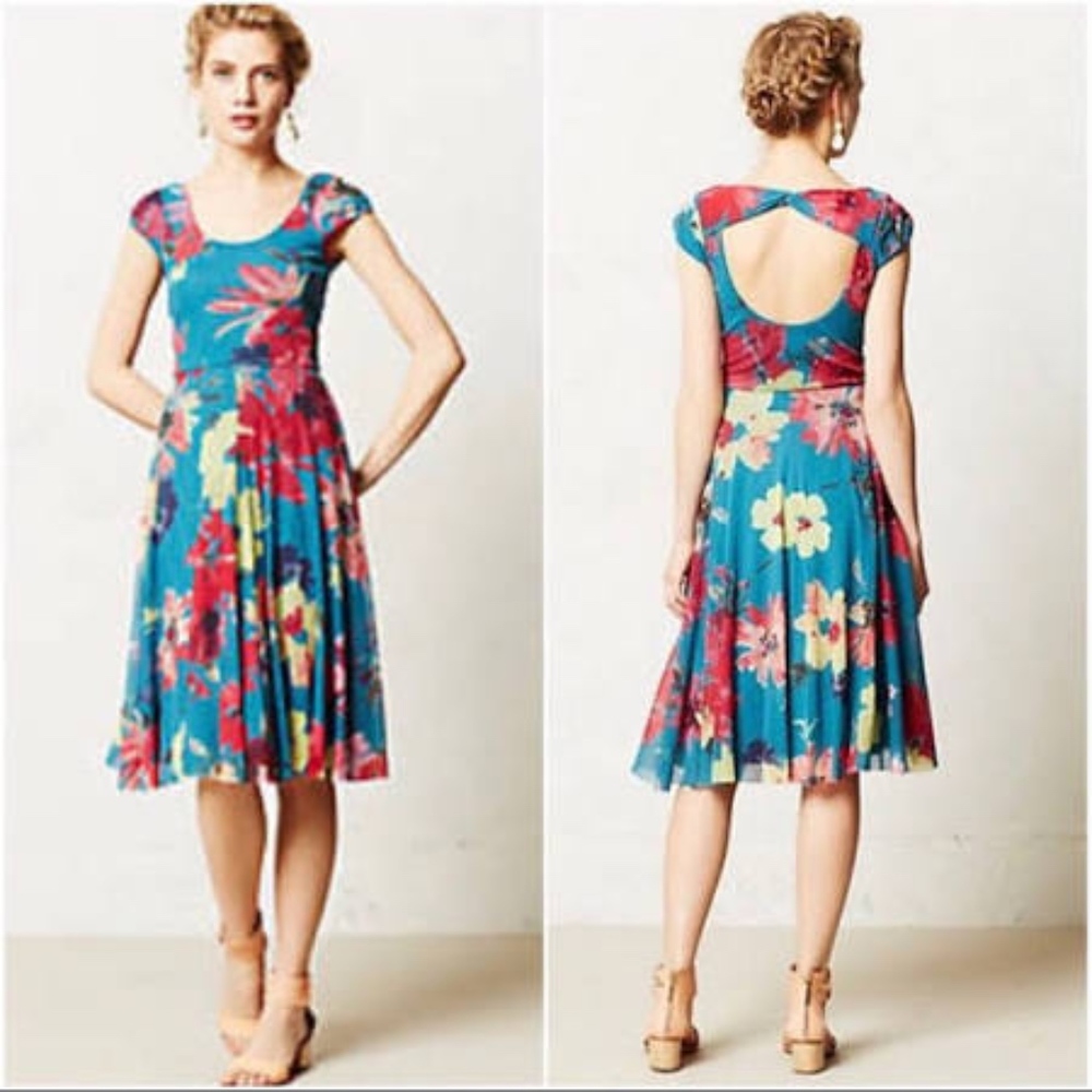 Floral Blue Dress
